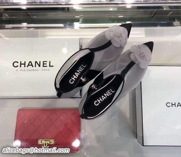 Spot Bulk Chanel Mesh and Grosgrain Short Boots G34544 Gray ​2019