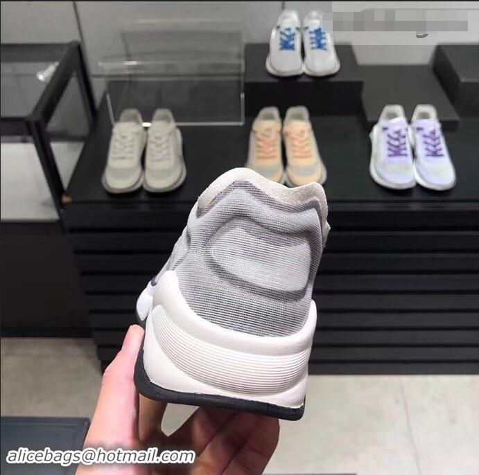 Classic Hot Chanel Mesh and Fabric Sneakers G34763 Gray 2019