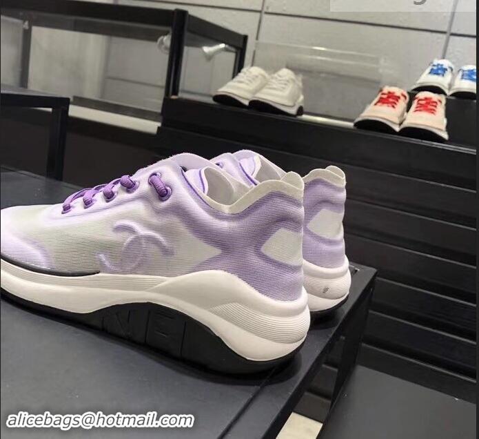 Specials Chanel Mesh and Fabric Sneakers G34763 Lilac 2019