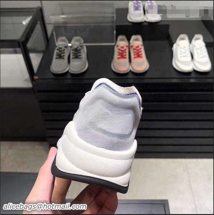 Discount Chanel Mesh and Fabric Sneakers G34763 Blue 2019