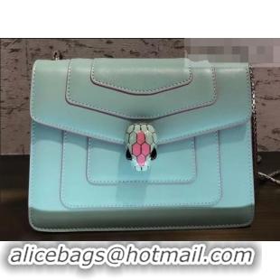 Most Popular Bvlgari Serpenti Forever 20cm Crossbody Bag B42630 Turquoise 2019 