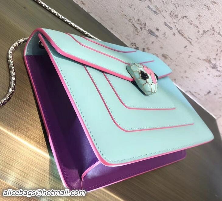 Most Popular Bvlgari Serpenti Forever 20cm Crossbody Bag B42630 Turquoise 2019 