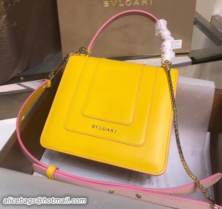 Affordable Price Bvlgari Serpenti Forever 18cm Crossbody Bag B42631 Yellow 2019 