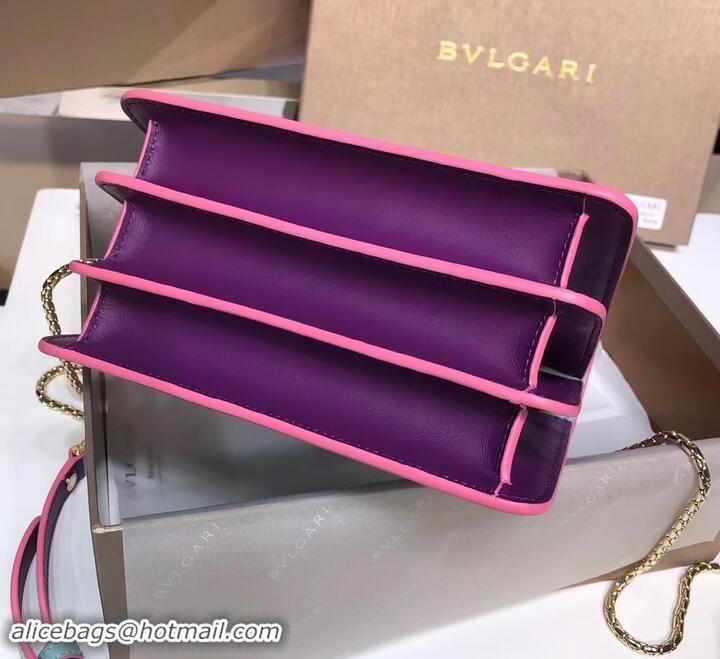 Best Price Bvlgari Serpenti Forever 18cm Crossbody Bag B42631 Sky Blue/Purple 2019 