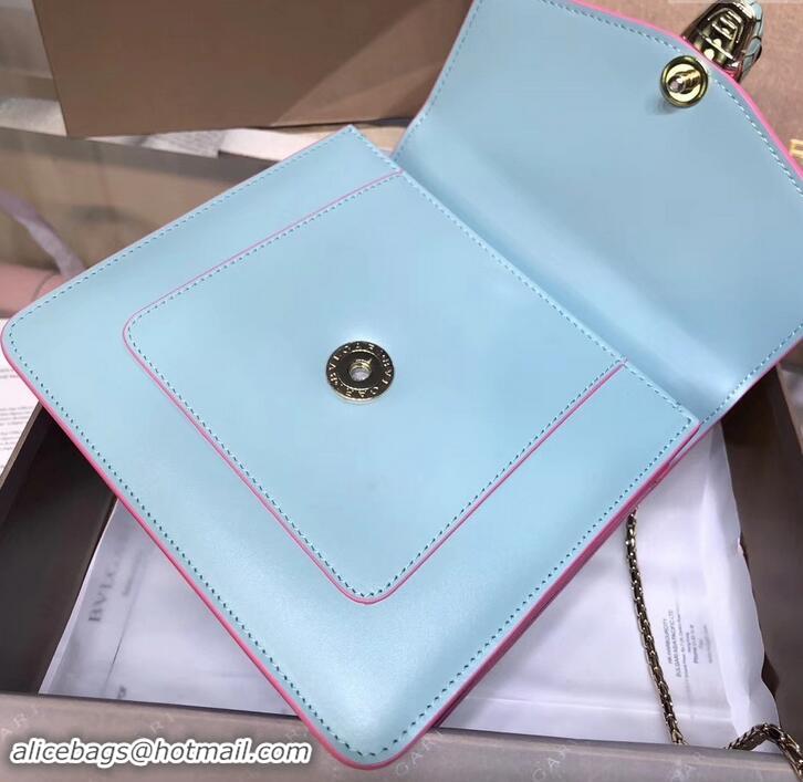 Best Price Bvlgari Serpenti Forever 18cm Crossbody Bag B42631 Sky Blue/Purple 2019 