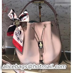 Grade Quality Bvlgari Serpenti Forever Bucket Bag B42632 Pink 2019 