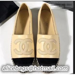 Lower Price Chanel Stitching CC Logo Espadrilles GG42609 Beige