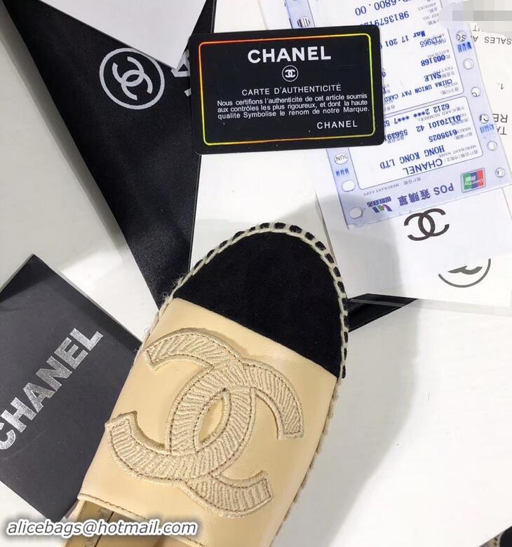 Lower Price Chanel Stitching CC Logo Espadrilles GG42609 Beige