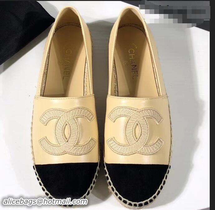 Lower Price Chanel Stitching CC Logo Espadrilles GG42609 Beige