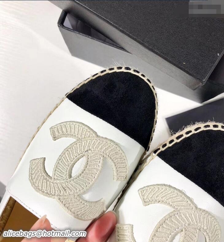 Popular Style Chanel Stitching CC Logo Espadrilles GG42609 White