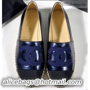 Faux Cheap Chanel Stitching CC Logo Espadrilles GG42613 Blue