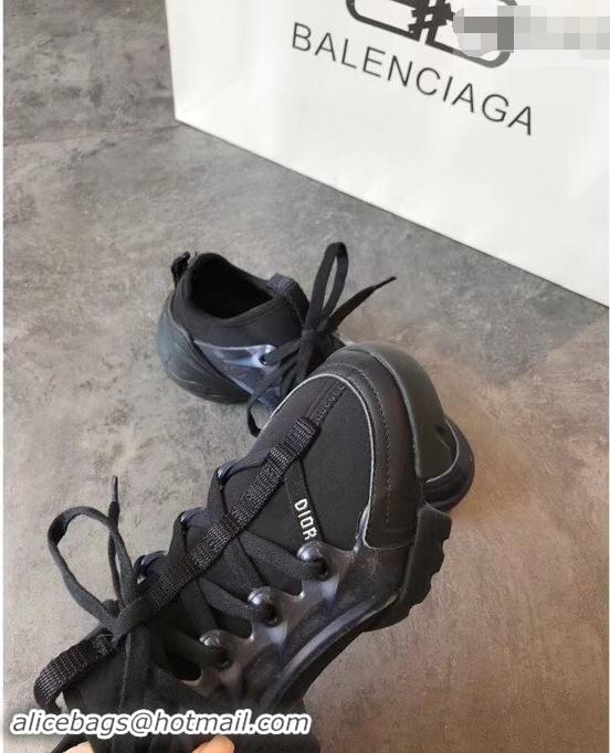 Pretty Style Dior D-Connect Sneakers in Neoprene CD2315 Black 2019