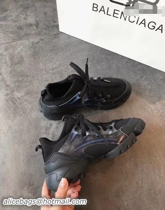 Pretty Style Dior D-Connect Sneakers in Neoprene CD2315 Black 2019