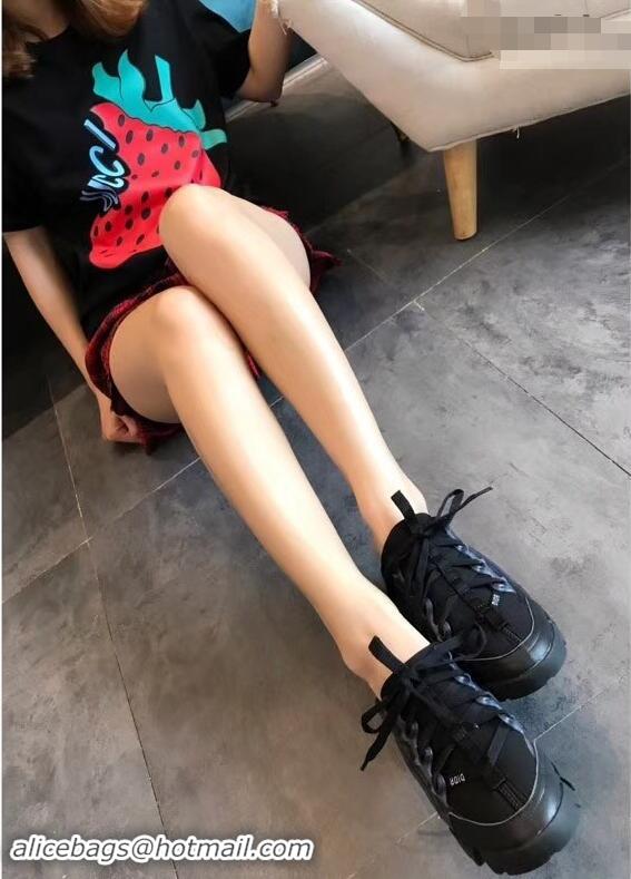 Pretty Style Dior D-Connect Sneakers in Neoprene CD2315 Black 2019