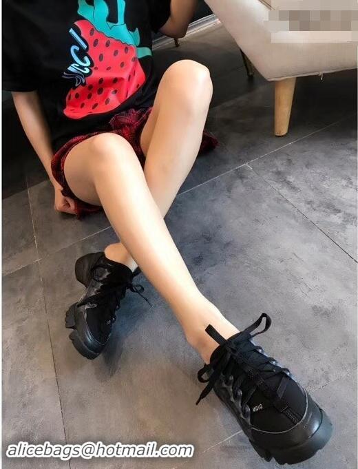 Pretty Style Dior D-Connect Sneakers in Neoprene CD2315 Black 2019