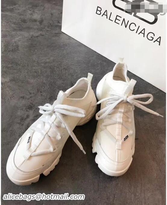 Top Grade Dior D-Connect Sneakers in Neoprene CD2315 White 2019