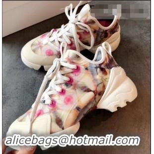 Top Grade Dior D-Connect Sneakers in Neoprene Kaleidoscope Printed CD2318 2019