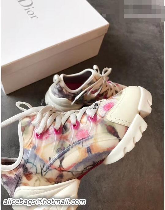 Top Grade Dior D-Connect Sneakers in Neoprene Kaleidoscope Printed CD2318 2019