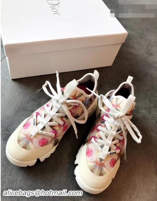 Top Grade Dior D-Connect Sneakers in Neoprene Kaleidoscope Printed CD2318 2019