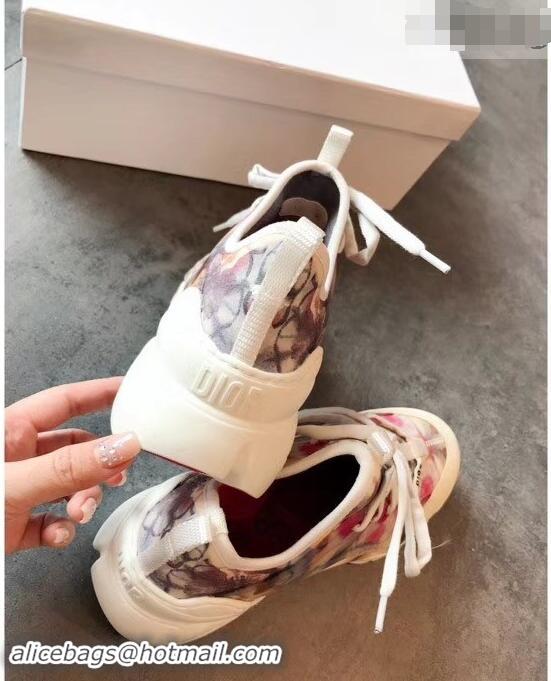 Top Grade Dior D-Connect Sneakers in Neoprene Kaleidoscope Printed CD2318 2019