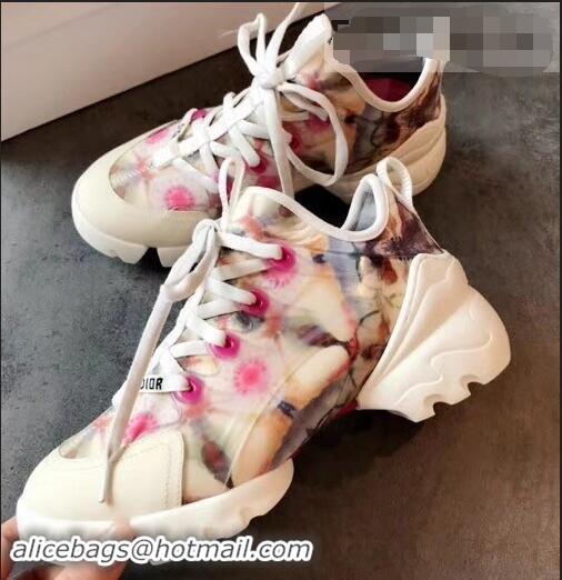 Top Grade Dior D-Connect Sneakers in Neoprene Kaleidoscope Printed CD2318 2019