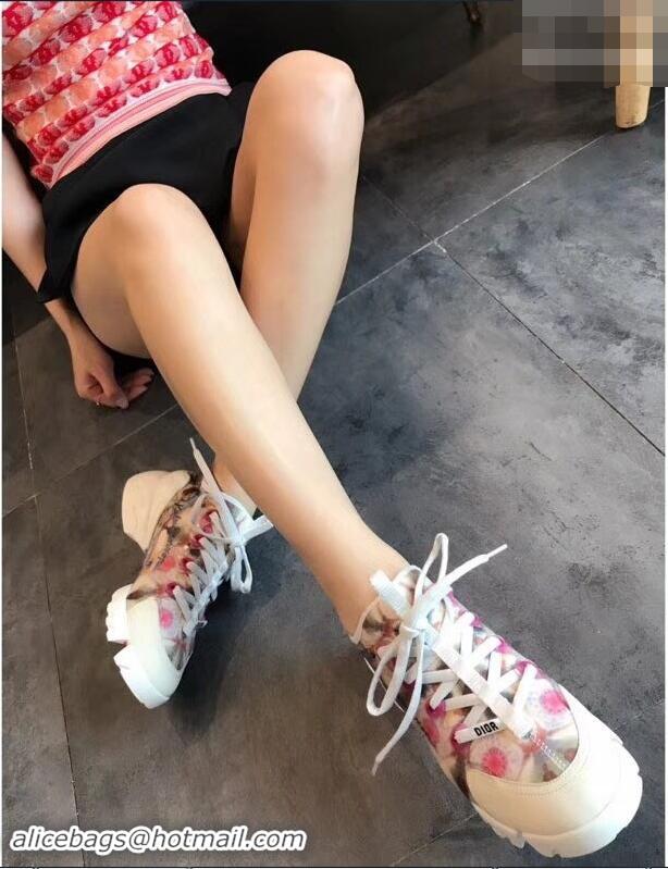 Top Grade Dior D-Connect Sneakers in Neoprene Kaleidoscope Printed CD2318 2019