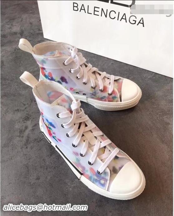 Discount Dior Flowers Technical Canvas B23 High-Top Sneakers CD2320 2019