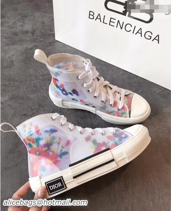 Discount Dior Flowers Technical Canvas B23 High-Top Sneakers CD2320 2019