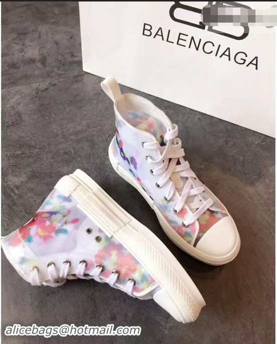 Discount Dior Flowers Technical Canvas B23 High-Top Sneakers CD2320 2019