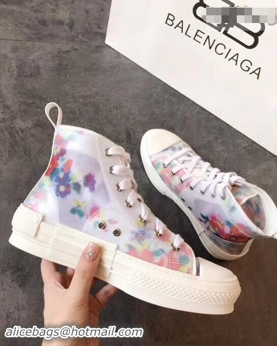 Discount Dior Flowers Technical Canvas B23 High-Top Sneakers CD2320 2019