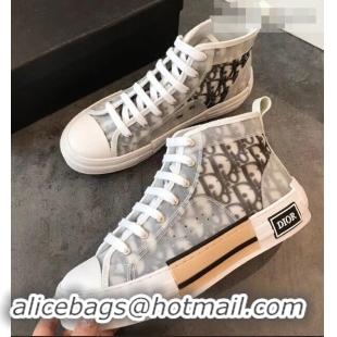 Reproduction Dior Oblique Technical Canvas B23 High-Top Sneakers CD2322 2019