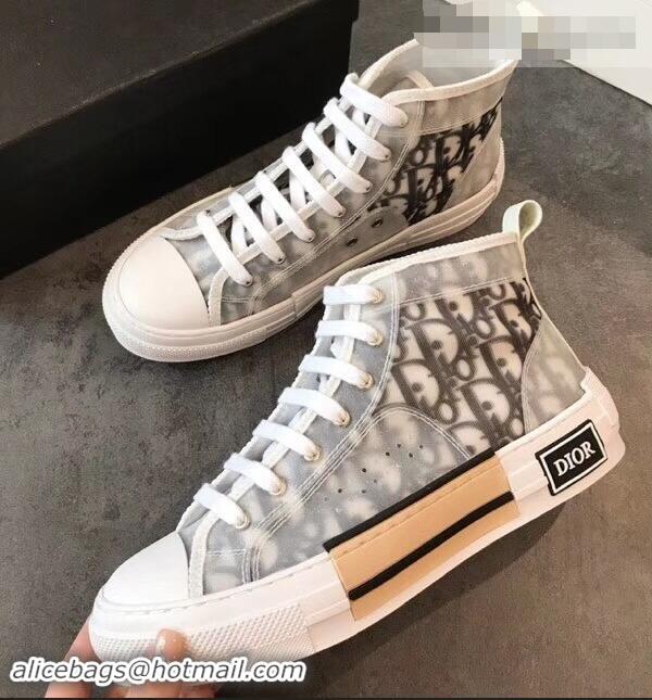 Reproduction Dior Oblique Technical Canvas B23 High-Top Sneakers CD2322 2019