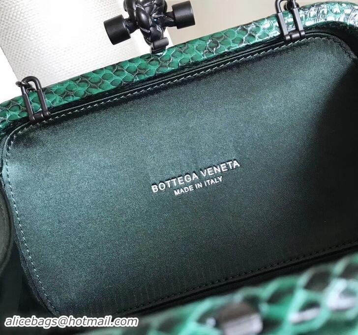 Crafted Bottega Veneta Intrecciato Chain Knot Clutch Bag B402922 Green 2019