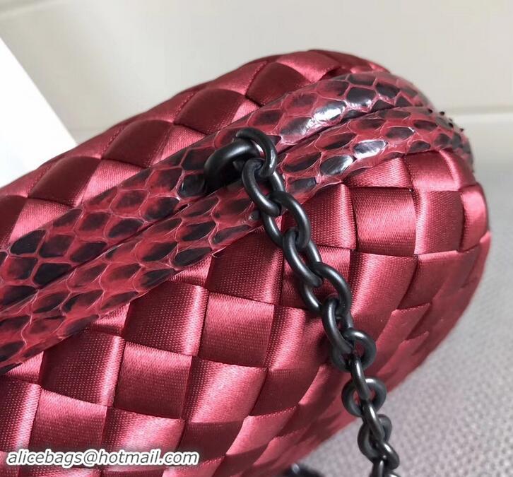 Grade Quality Bottega Veneta Intrecciato Chain Knot Clutch Bag B402922 Red 2019