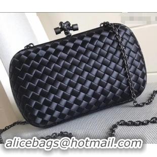 Luxury Bottega Veneta Intrecciato Chain Knot Clutch Bag B402922 Black 2019