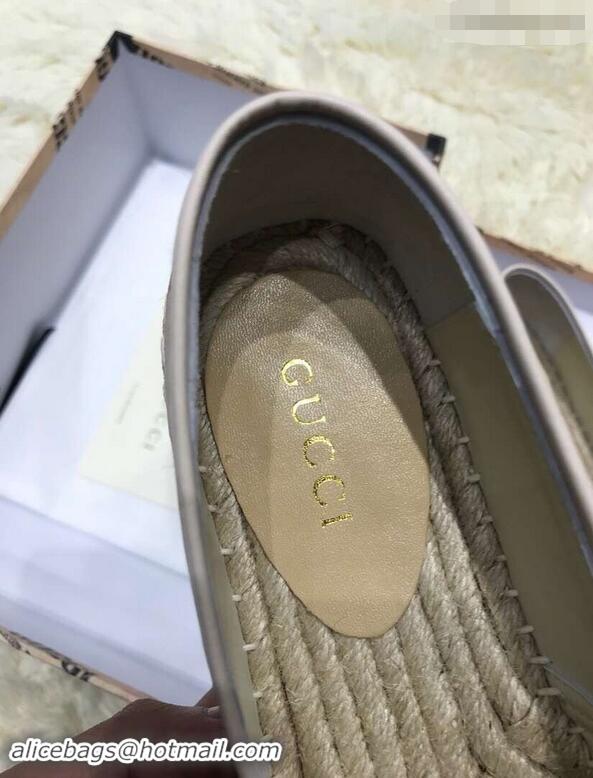 Leisure Gucci Canvas G Logo Espadrilles 12409 Creamy/Red 2019