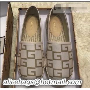 Shop Discount Gucci Canvas G Logo Espadrilles 12409 Beige 2019