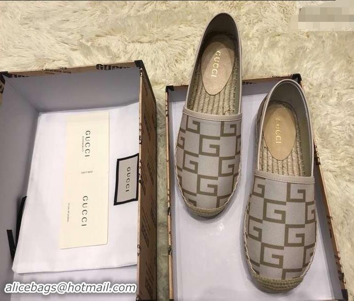 Shop Discount Gucci Canvas G Logo Espadrilles 12409 Beige 2019