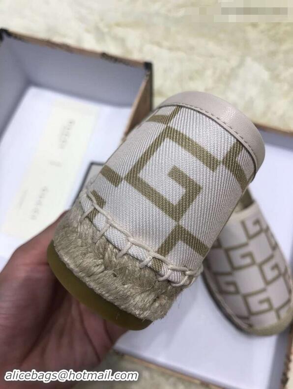 Shop Discount Gucci Canvas G Logo Espadrilles 12409 Beige 2019