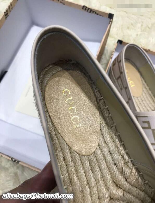 Shop Discount Gucci Canvas G Logo Espadrilles 12409 Beige 2019