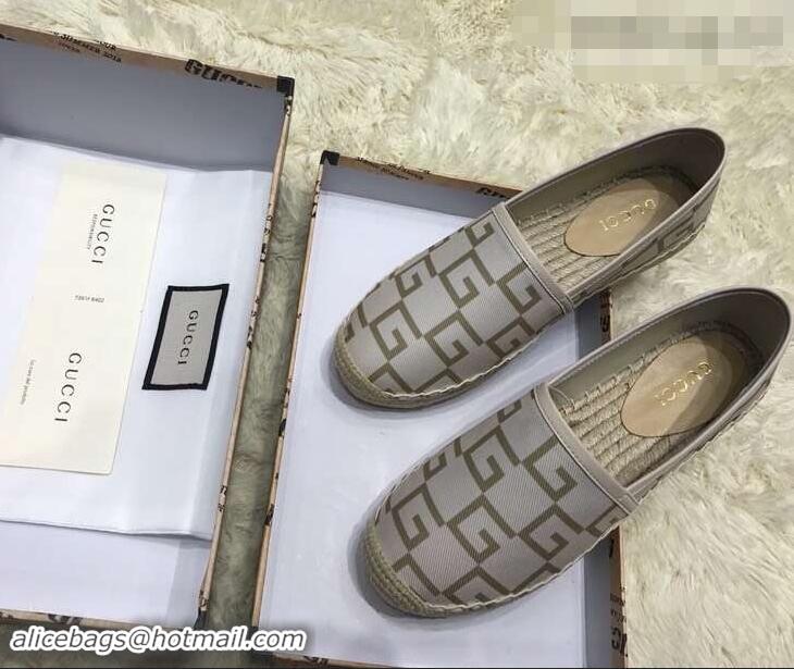 Shop Discount Gucci Canvas G Logo Espadrilles 12409 Beige 2019