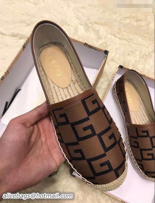 Duplicate Gucci Canvas G Logo Espadrilles 12409 Brown