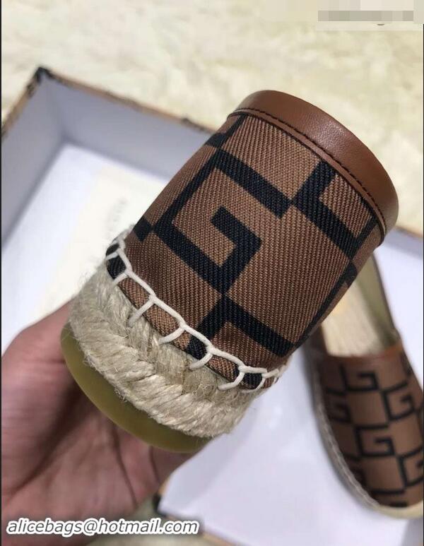 Duplicate Gucci Canvas G Logo Espadrilles 12409 Brown