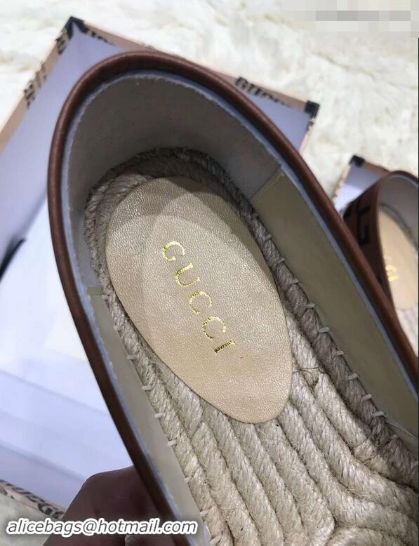 Duplicate Gucci Canvas G Logo Espadrilles 12409 Brown