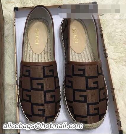 Duplicate Gucci Canvas G Logo Espadrilles 12409 Brown