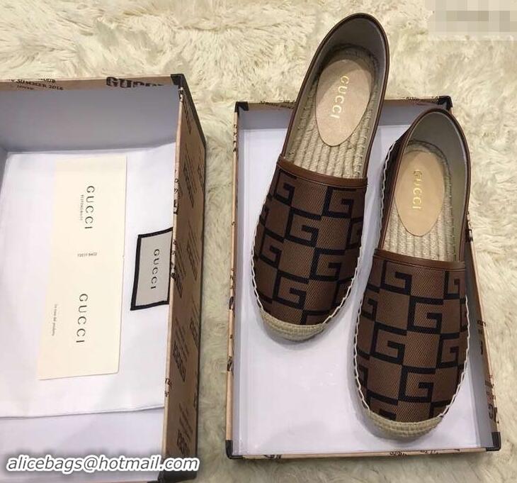 Duplicate Gucci Canvas G Logo Espadrilles 12409 Brown