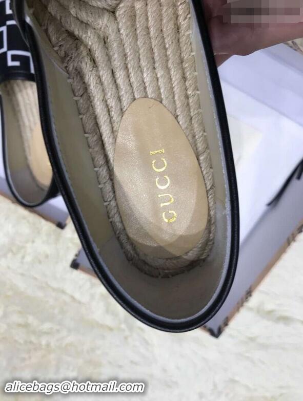 Sumptuous Gucci Canvas G Logo Espadrilles 12409 Black 2019