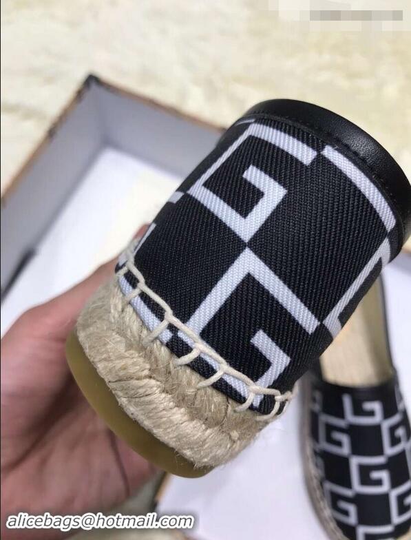 Sumptuous Gucci Canvas G Logo Espadrilles 12409 Black 2019