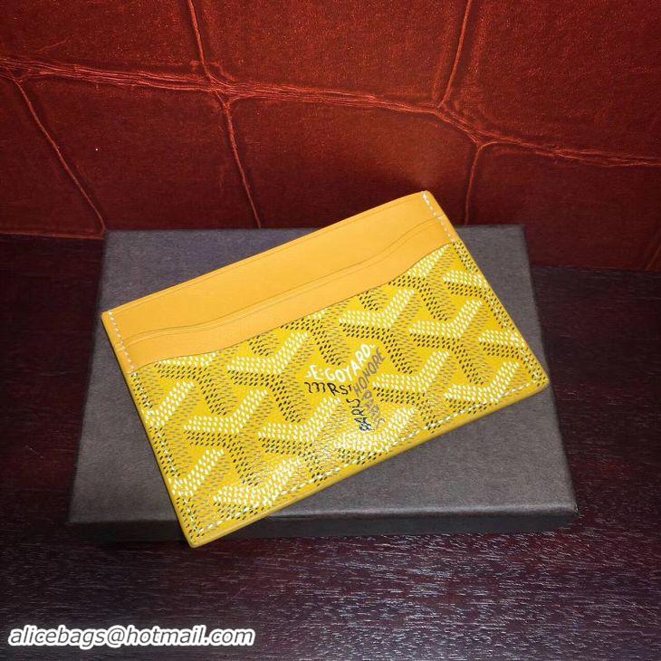 Top Quality Goyard Card Holder 020090 Yellow