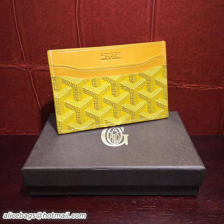 Top Quality Goyard Card Holder 020090 Yellow